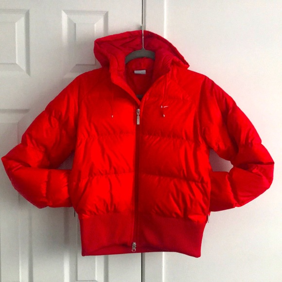 Nike Jackets & Coats | Nike Vintage Nylon 9s Puffer Red Jacket | Poshmark